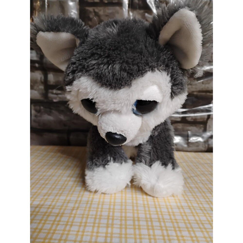 Aurora World Blue Dreamy Eyes Husky Stuffed Plush 10" Grey/White 2019